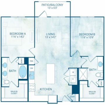 Apartment 2204 floor plan