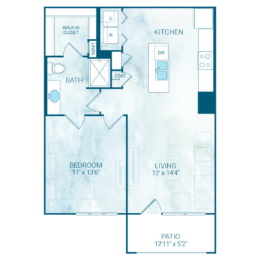 Rendering of the A9S FLEX floor plan