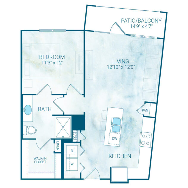 Rendering of the A11S floor plan