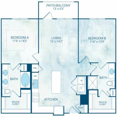 Rendering of the B3 ALT floor plan